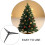 Christmas Tree Stand Base Small Plastic Replacement for Artificial Xmas Tree 0.8cm Hole Diameter 2