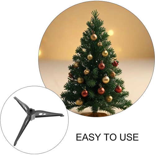 Christmas Tree Stand Base Small Plastic Replacement for Artificial Xmas Tree 0.8cm Hole Diameter 1