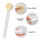 Back Lotion Applicator with Long Handle and Dense Foam Pad for Even Coverage, 29.5x8.5cm Beige 3