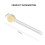 Back Lotion Applicator with Long Handle and Dense Foam Pad for Even Coverage, 29.5x8.5cm Beige 2
