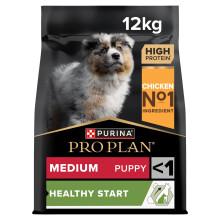 PURINA PRO PLAN PLAN Medium Puppy Healthy Start Dry Dog Food with Chicken 12kg