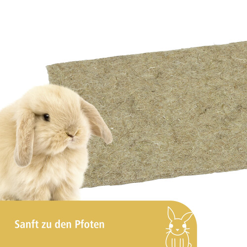 Kerbl Hemp Rabbit Mat, 40 x 100 x 1 cm,brown 2