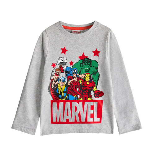 (6-7 Years, Black/Grey) Marvel Avengers Boys Printed Long Pyjama Set 2