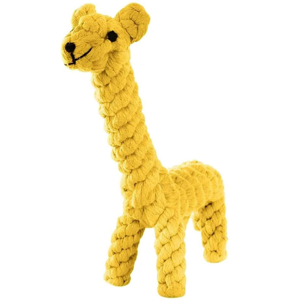Mekeet Dog Pet Puppy Chew Toys For Teething Boredom Dogs Rope Ball Knot Training Teeth Dogs Treats Toys For Small Middle Dog (Giraffe)