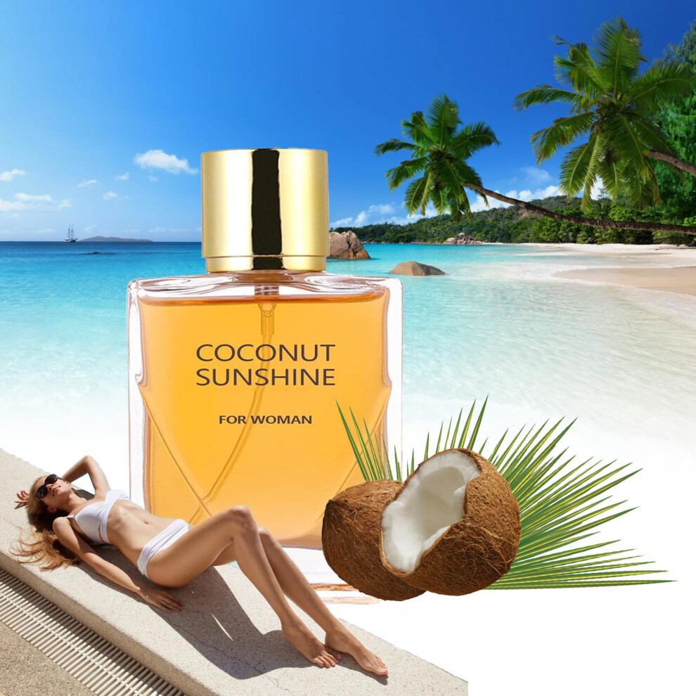 Coconut Perfume for Women with LongLasting Vanilla Aroma, 60ml Hair and Body Spray
