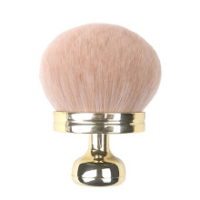 Nail Dust Brush for Acrylic Nails with Soft Durable Bristles and Elegant Rose Head, Gold