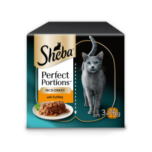 Sheba Portions with Turkey Chunks in Gravy 8 x 3x(2x37.5g)