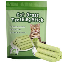 6Pcs Cat Grass Teething Stick,Cat Grass Sticks,C/at Chew Sticks,C/at Dental Stic/k,Natural Ca/t Gra/ss Stick/s Molar Rod,Ca/t Teeth Cleaning