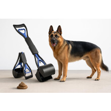 SuperGift.com Pet Waste Picke - Foldable Pet Waste Picker with Long Ha