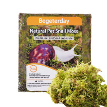 Begeterday Natural Moss for Pet Snails, Perfect Pet Snail Supplies for Maintain The Humidity Levels In The Enclosure