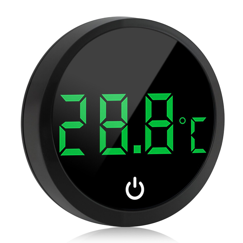 Fish Tank Thermometer, Digital Aquarium Thermometer Wireless Touch Stick-on Temperature Gauge LED Display 1C Temperature Meter Sticker for Turtle
