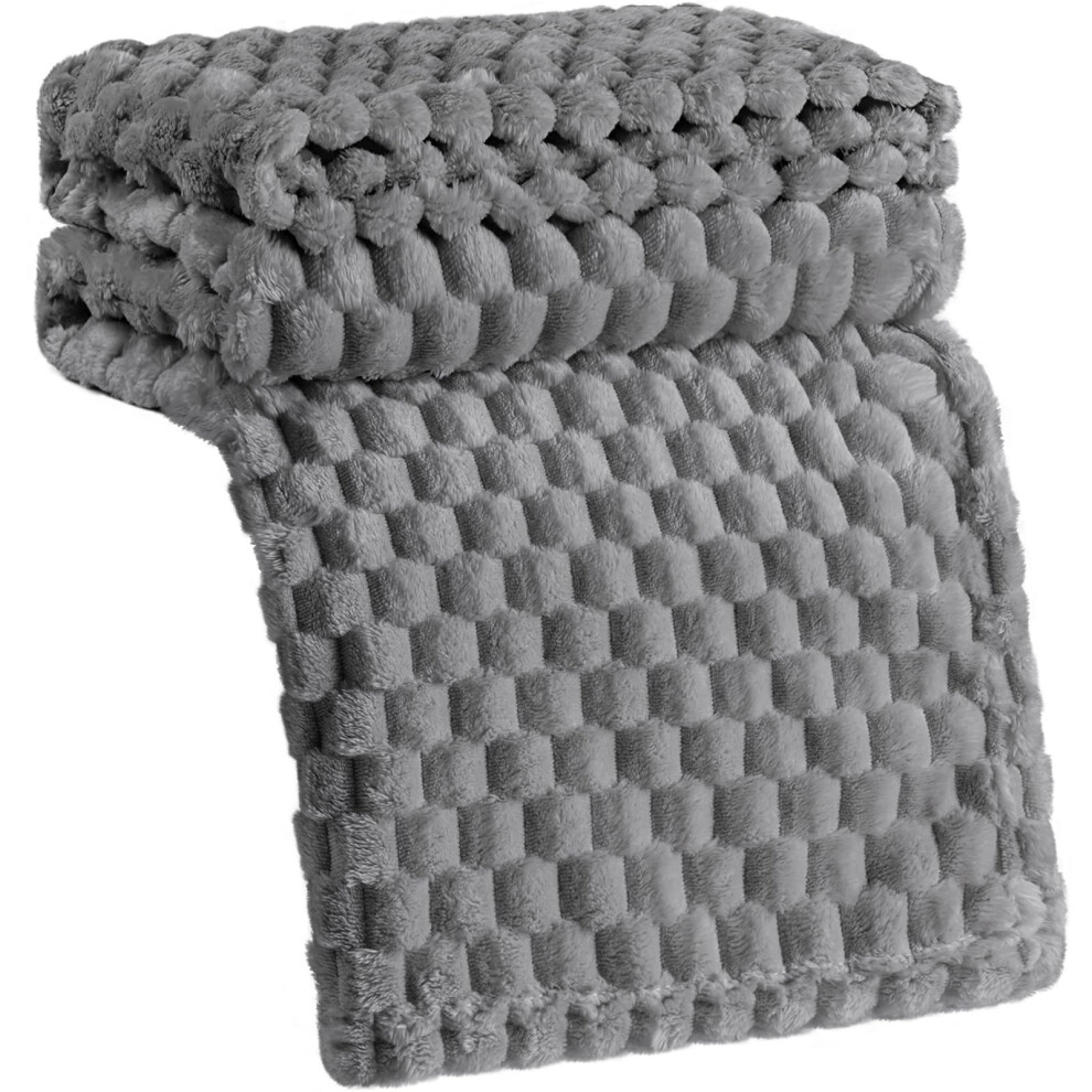 Baodan Dog Blankets Washable Soft Fleece, 100X120 Cm Puppy Blankets For Medium Large Dogs And Cats, Cozy And Warm Pet Throw Blanket - Grey,