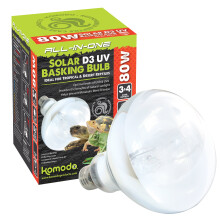 Komodo Solar D3 UV Basking Bulb Heat and Light Bulb for Desert & Tropical Reptil