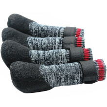 Mihachi Dog Socks Rubber Sole Paw Protectors with Velcro Straps Traction Control