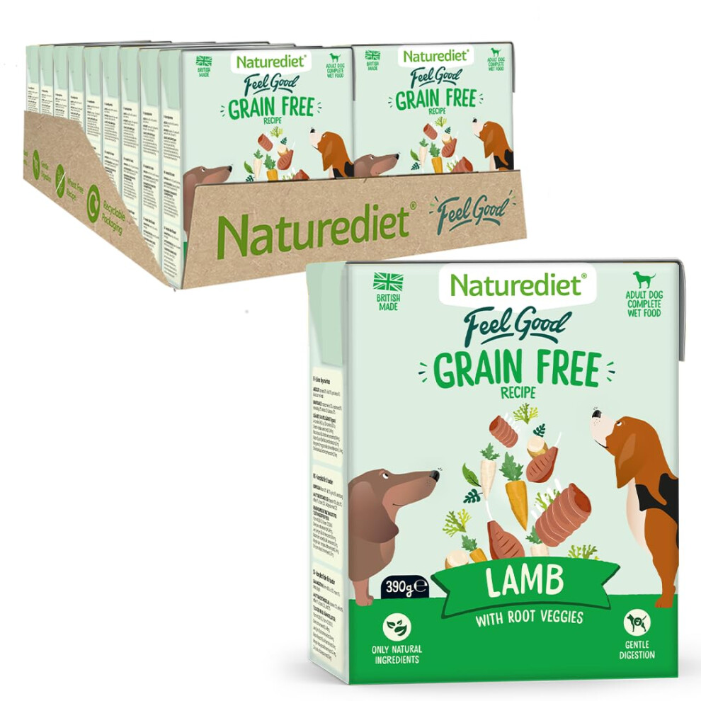 Photos - Bird Food Naturediet  Feel Good Wet Dog Food, Natural and Nutritionally Balanced, Grain F 