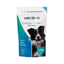 Vetrition Collagen Powder for Dogs, Vet Approved Hydrolysed Collagen Peptides Supplement for Joints, Skin, Coat, Health, Bioactive Protein Rich Powde
