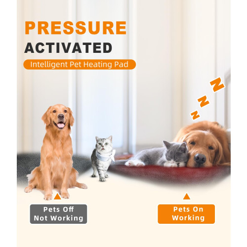 Dog Cat Heating Pad Pressure Activated Pet Heating Pad Safe Automatic 1