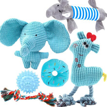 Speedy Panther 6Pcs Dog Toys for Small Dogs, Puppy Teething Toys From 8 Weeks, Puppy Chew Toys, Plush Dog Toys Set for Small Medium Dogs