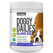 Doggy Dailies | Advanced Anal Gland Support Chews for Dogs | No Scoot Pet Supplements | Fibre Supplement With Pumpkin Powder for Dogs | Dog Digestion