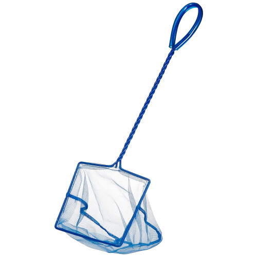 Marina Fine Soft Mesh Fish Net with Plastic Coated Handle, 10 cm/ 4-inch,Blue 1