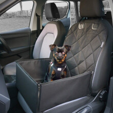 AHUKU Dog Car Seat with Seat Belt and Strong Padded Sides - Waterproof