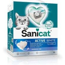 Sanicat - Active White Clumping Fragance-Free Cat Litter | Made of nat