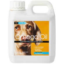 Natural VetCare Omega Oil for Dogs 1000ml – Veterinary Strength Skin, Coat & Joint Supplement – With Omega-3, Omega-6, Biotin & Vitamin E – Supp