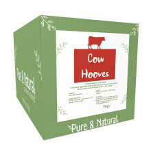 Pure & Natural Cow Hooves for Dogs - Natural Dog Chews Long Lasting, Durable & Hypoallergenic Treats for Aggressive Chewers - 1 kg Bulk Box