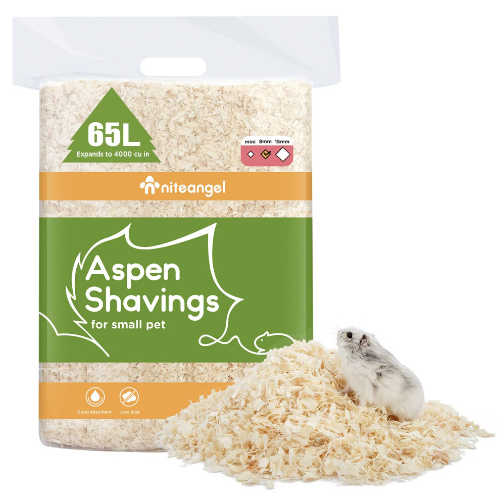 Niteangel 65L Aspen Shaving Hamster Beddings For Syrian Dwarf Hamster