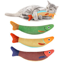 Aibuddy Catnip Toy, 3PCS Cat Chew Toys, Bite Resistant Catnip Toys with Bell Inside, Plush Cartoon Kitten Teething Interactive Toy