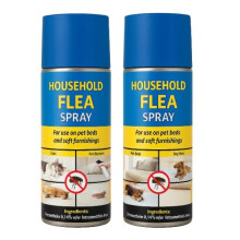 Home Flea Killer Spray 2 Pack (400ml) - Household Flea Spray For The Home | Kills Instantly | Strong Household Treatment For Cat Dog Pet Bed
