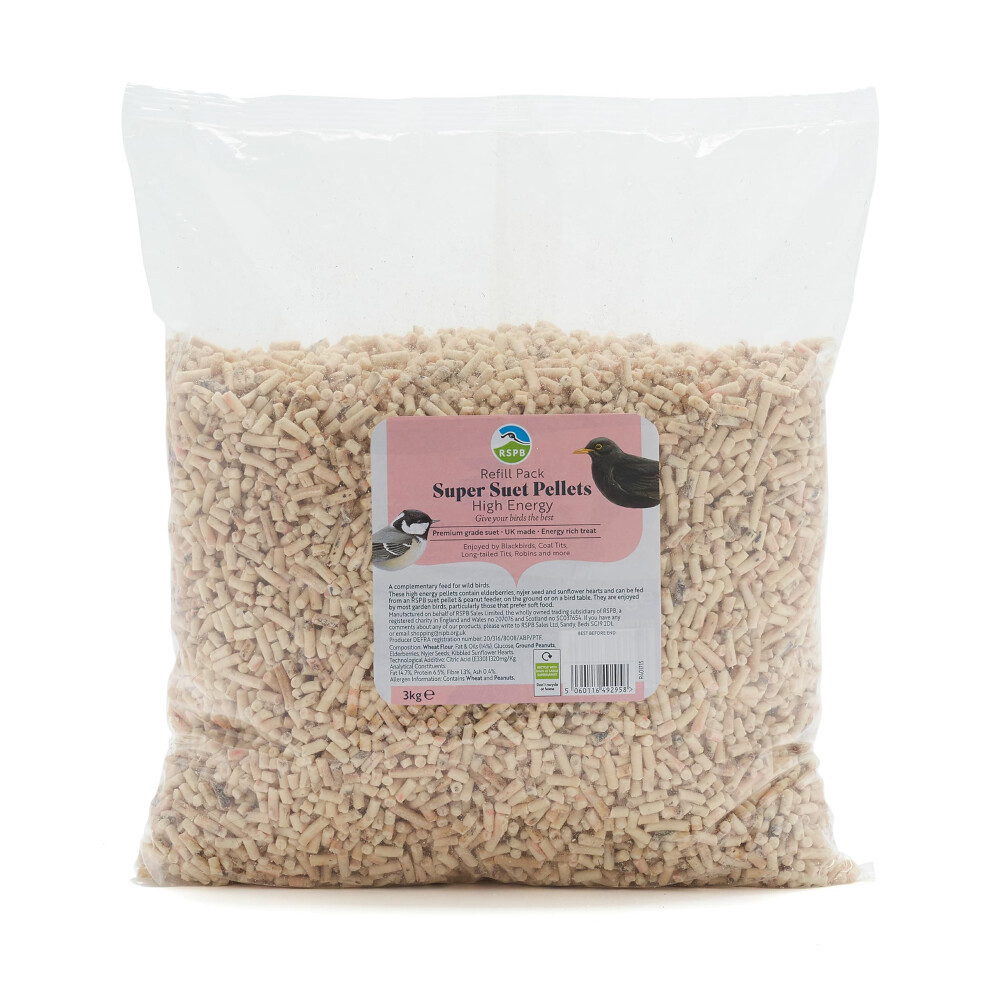 Rspb - Winter Suet Pellets, Wild Bird Food For Small Birds, Robins, An