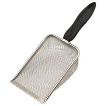 hisunfarm Reptile Sand Scoop Shovel Sifter 10.6 Inch Amphibious Aquarium Litter Cleaner Scooper Fine Mesh Metal Substrate for Gecko Lizard Spider Sna