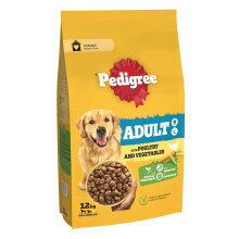 Pedigree Complete Dog Dry Food for Dogs with Poultry and Vegetable 12 kg