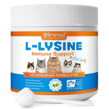 L-Lysine for Cats - Immune Support - Sneezing, Runny Nose, Cold, Eye Function, Cat Supplements Support Healthy Respiratory, Vision, Cat Allergy Relie