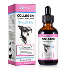 Collagen for Dogs, Liquid Dog Collagen Drops, Daily Collgen Supplements for Dogs Joints, Skin & Coat, Supoorts Dog Skin Itch Relief, Dog Collagen wit