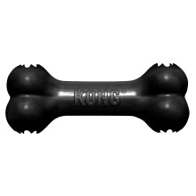 KONG Extreme Goodie Bone - Durable Natural Rubber Dog Bone for Power Chewers - for Large Dogs, Black