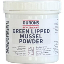 OURONS Green Lipped Mussel Powder for Dogs 130g – Joint Support