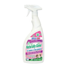 NATURALLY GONE Pet Odour Eliminator, Enzyme Cleaner Removes Smells and Stains, Cat Litter Freshener, Works on Urine, Vomit, Faeces and More