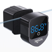 SEAOURA Aquarium Magnetic Glass Cleaner with Aquariums Thermometer Digital