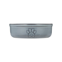 Mason Cash Reactive Paw Medium Dog Bowl, 15cm Diameter, 500ml Capacity Ideal for Medium Dogs, Durable Stoneware, Dishwasher & Freezer Safe