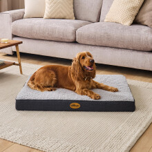 Silentnight Crate Dog Bed - Orthopaedic Firm Support Pet Mattress with Non-Slip Base - Comfort & Support Mat Reduce Pressure on Joints, Removable and