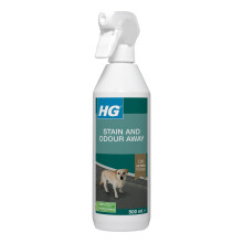 HG Dog Stain Remover & Pet Odour Remover Spray, Animal Fabric & Carpet Stain Removal, Neutralises Dog Urine & Other Bad Smells, Pet Friendly Oxi Acti