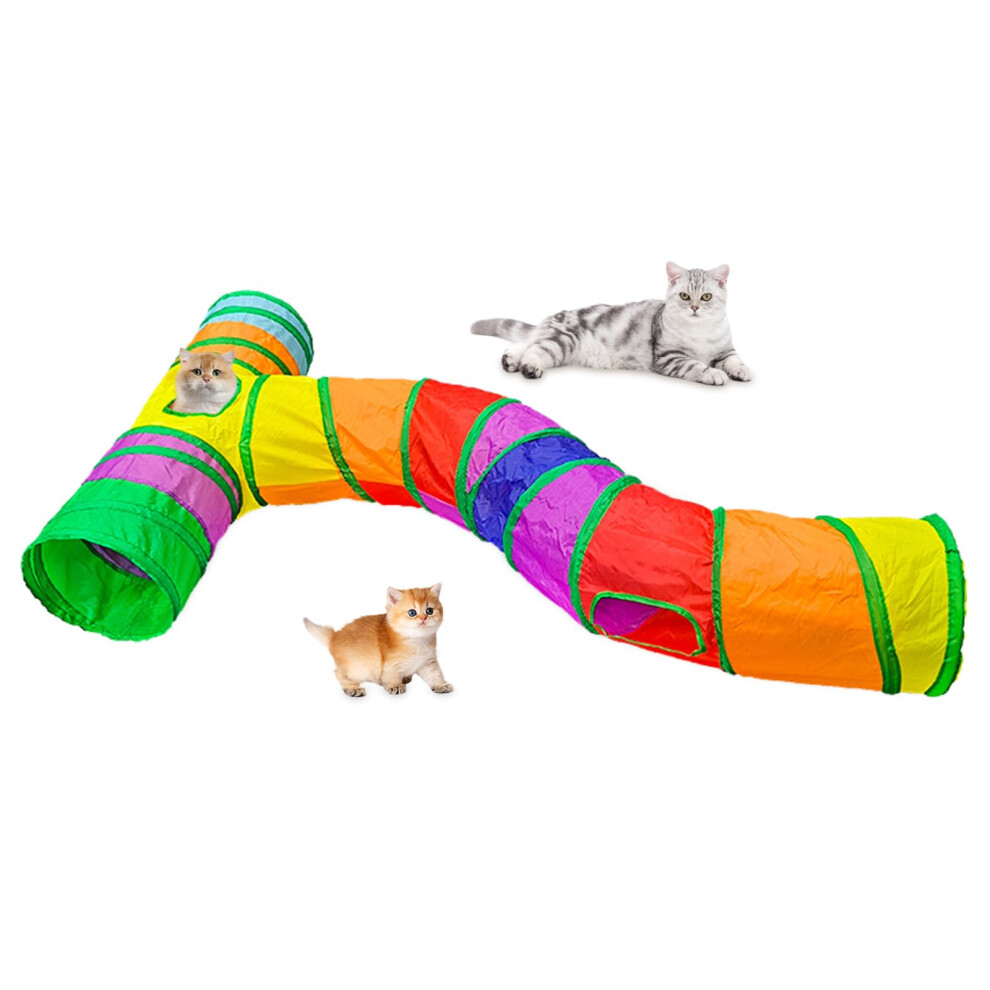 Acncn Cat Tunnel, Pop-Up Collapsible Cat Toy For Indoor/Outdoor Play,