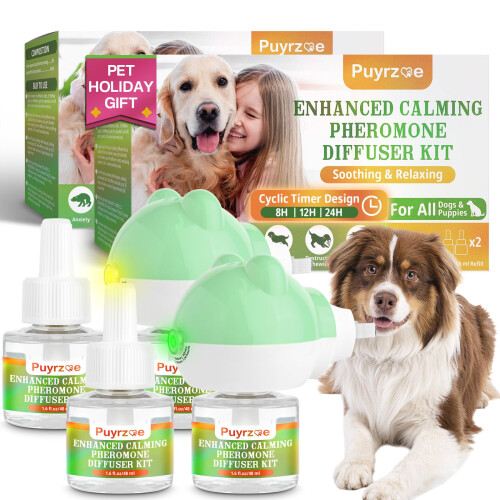 Puyrzoe Dog Calming Pheromones Diffuser with Three Timing Functions, 6