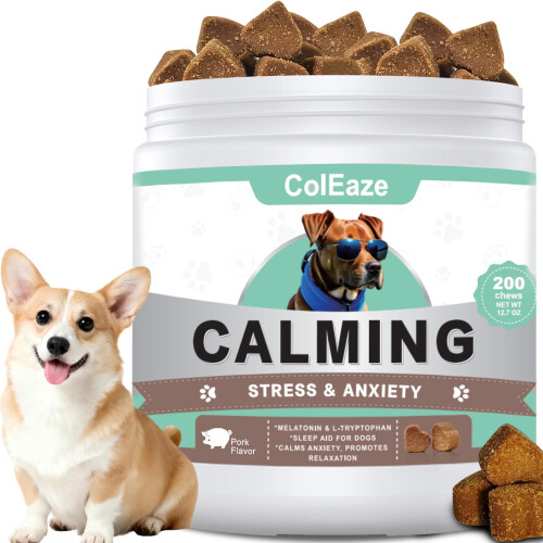 ColEaze Calming Chews for Dogs - 200 PCS (Pork)