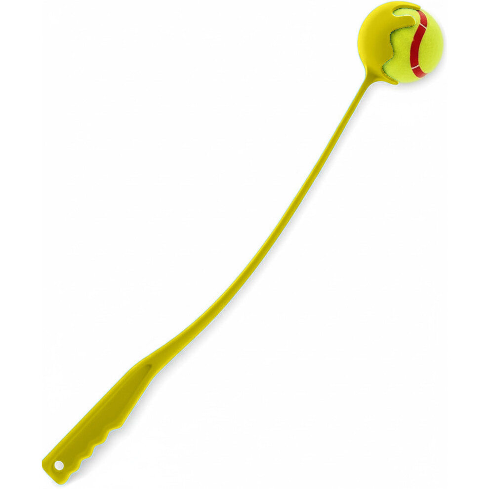 Ithinkhome Dog Ball Launcher With Long Handle, Tennis Ball Thrower For Yellow