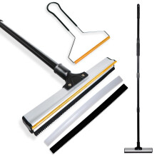 Viblii Dual-Edge Pet Hair Carpet Rake and Scraper - Pet Hair Removal with 157cm Adjustable Handle, Swappable Squeegee and Tooth Edge – Dog and Cat H