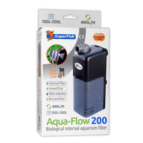 SuperFish Superfish Aqua Flow 200 Internal Filter 400L/H,Black