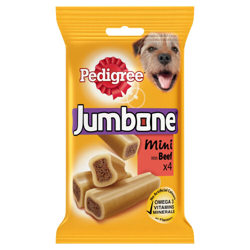 Pedigree Pedigree Jumbone Beef Mini 180 g (Pack of 8) 1